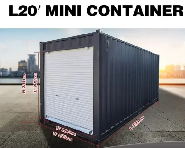 2025 Rhino-Cross-Containers Conteneur d’expédition de 20 pieds avec porte roulante