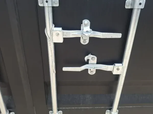 2025 Rhino-Cross-Containers Conteneur d’expédition noir High Cube de 40 pieds avec 4 portes latérales