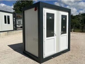 Conteneur sanitaire, Conteneur WC, WC double 120×220